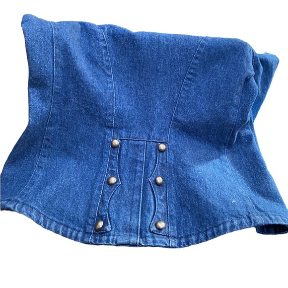 Vintage 90s RALPH by Ralph Lauren Western Blue Denim Jacket Womens 12 L - Picture 2 of 11